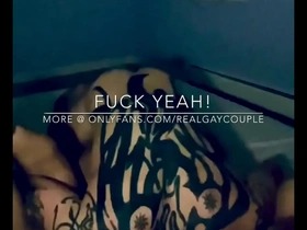 Real gay couple pounding verbal
