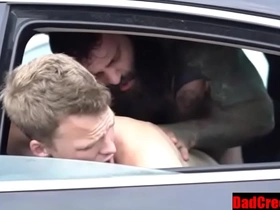 Dadcreeper.com- hot sweaty car bareback