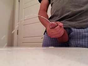 Huge stream of cum