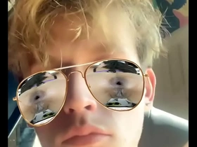Masturbating with snap filters / big dick please watch me play