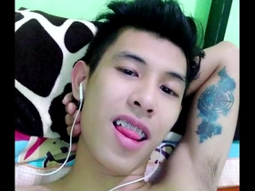 Jerking off for a client via video call inside a public toilet