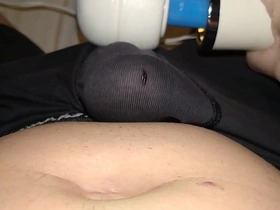 041 hitachi wand vibrating my dick through my boxers vegaslife486
