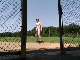 Public sweaty ass fuck with vibrator at ball park eddie3261 07-17