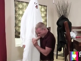 Grandpa's ghost costume joslyn james, marcus london