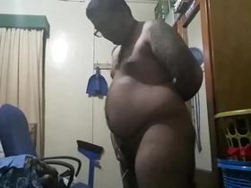 Brij pisses in his bedroom