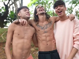 Making of - caco foxx & enzo matteuz & hanry onlyjapa - bareback (o safado do parque)