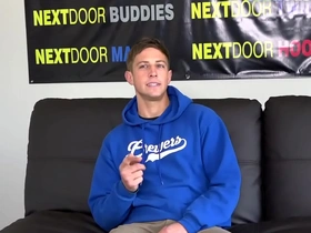 Auditioning jock jerking off for the camera
