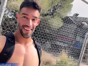 Crazy hot male walks naked into an abandoned building. a must see experience