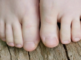 My feet outdoors