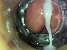 Flashlight cumshot compilation