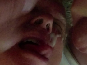 Two loads in the mouth, plus one more for horny old grandpa