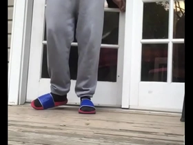 Man flashes his little dick