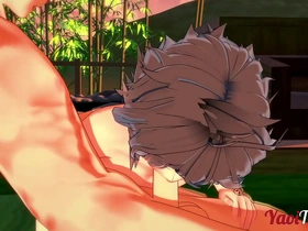 Fate yaoi - shirou & sieg having sex in a onsen. blowjob and bareback anal with creampie and cums in his mouth 1/2