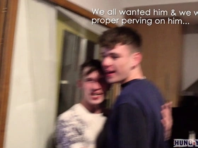 Best looking 100% authentic teen chav loaded 6 lads afterparty creampied