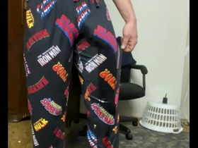 Peeing my marvel pjs
