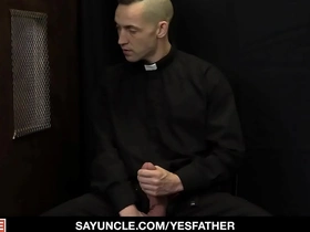 Blonde catholic boy trent marx confesses his sins to ethan sinns