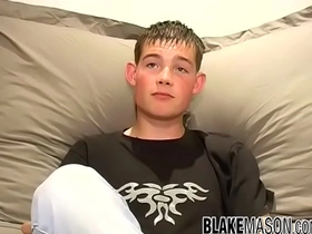 Lovely british twink shaun plays with his hairy dick solo