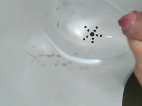 Taiwan chubby jerk in public toilet
