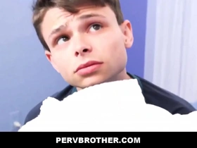 Cute tiny boy stepbrother family sex with stepbrother before he leaves - austin young