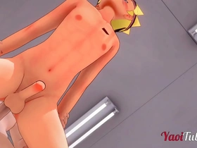 Naruto boruto yaoi video anime - sasuke fucks boruto in his classroom and cums inside his ass