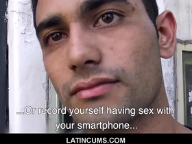 Latincums.com - young amateur latino model boy fucked for cash pov